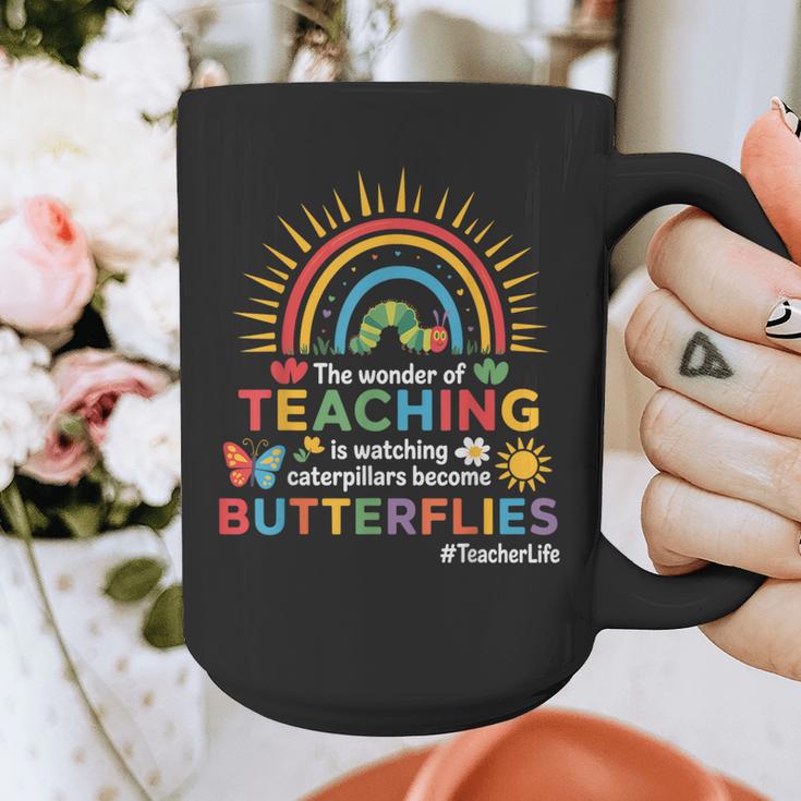 Teacher The Wonder Of Teaching Is Watching Caterpillar Graphic Print Coffee Mug, funny design Teacher The Wonder Of Teaching Is Watching Caterpillar Graphic Print Coffee Mug, funny design