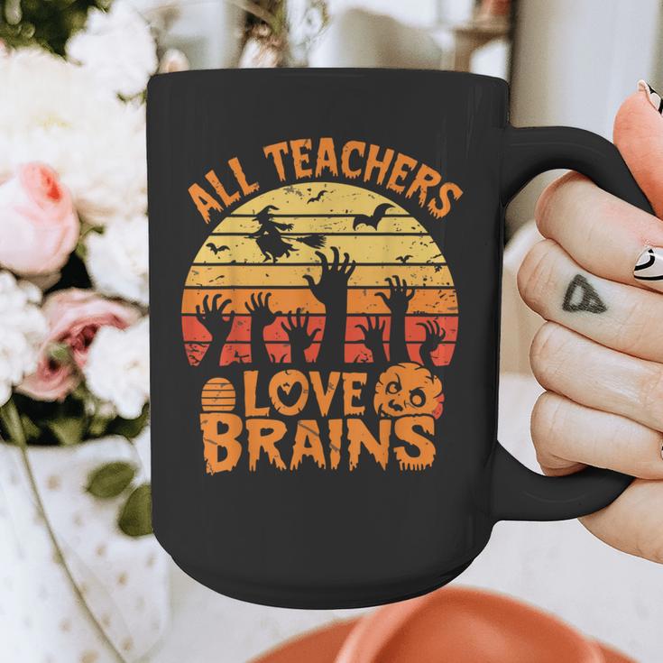 All Teachers Love Brains Teachers Halloween Teacher Graphic Print Coffee Mug, funny design All Teachers Love Brains Teachers Halloween Teacher Graphic Print Coffee Mug, funny design