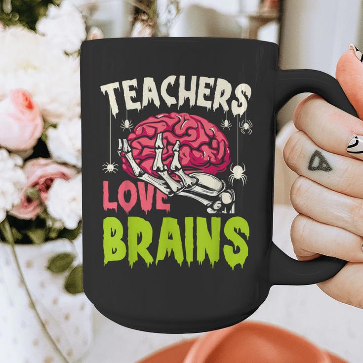 Teachers Love Brains Skeleton Halloween Teacher Funny Graphic Print Coffee Mug, funny design Teachers Love Brains Skeleton Halloween Teacher Funny Graphic Print Coffee Mug, funny design