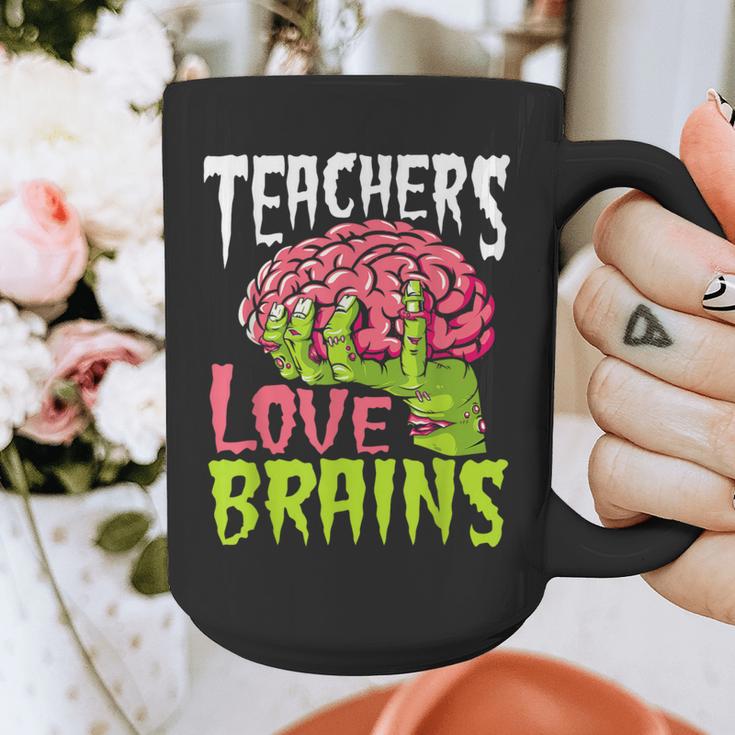 Teachers Love Brains Zombie Teacher Halloween Zombies Graphic Print Coffee Mug, funny design Teachers Love Brains Zombie Teacher Halloween Zombies Graphic Print Coffee Mug, funny design