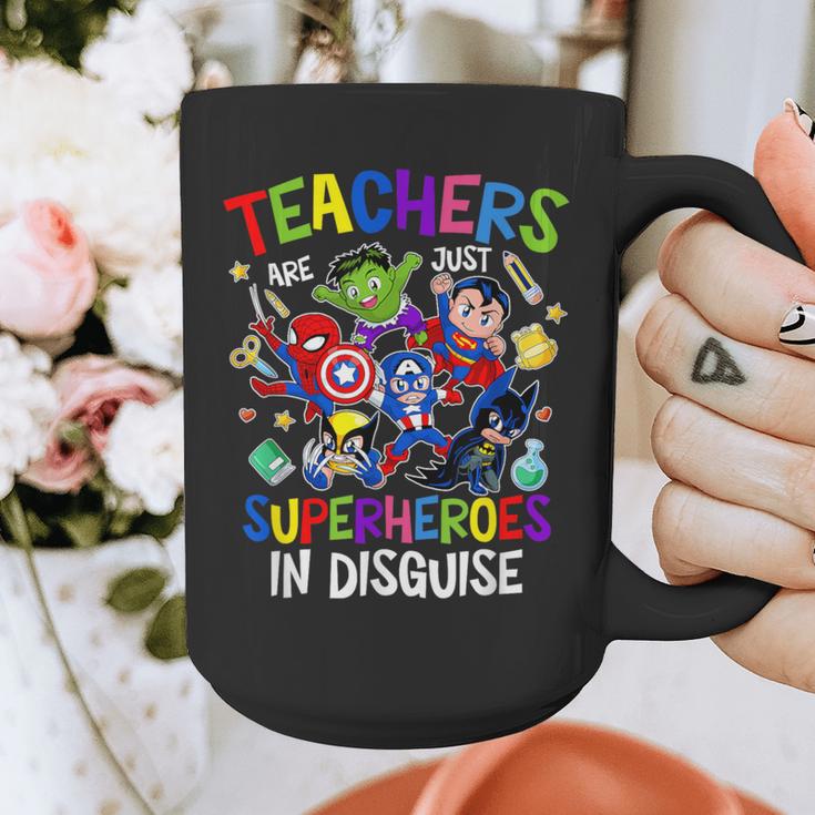 Teachers Are Superheroes Back To School Graphic Print Coffee Mug, funny design Teachers Are Superheroes Back To School Graphic Print Coffee Mug, funny design