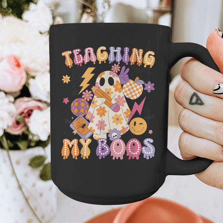 Teaching My Boos Ghost Halloween Costumes Teacher Men Women Graphic Print Coffee Mug, funny design Teaching My Boos Ghost Halloween Costumes Teacher Men Women Graphic Print Coffee Mug, funny design