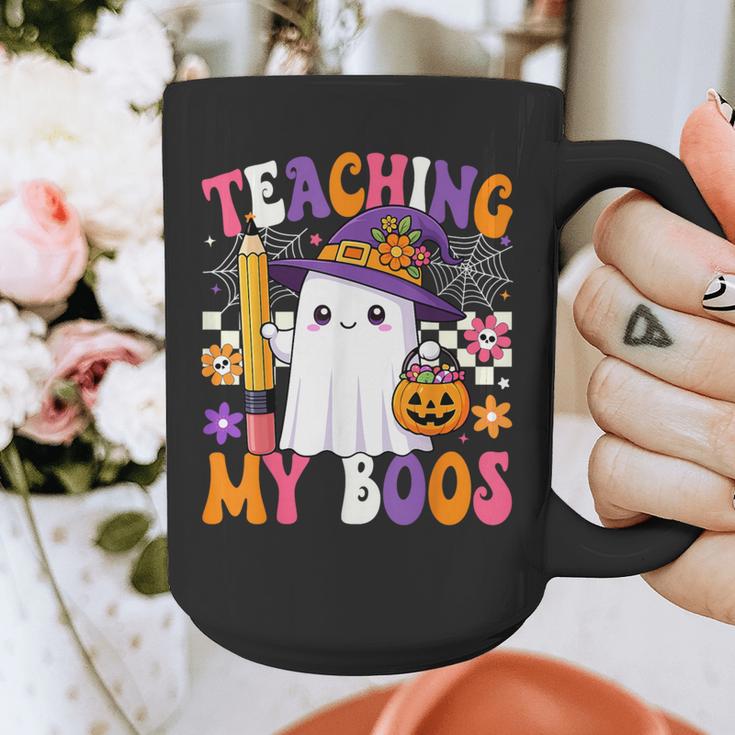 Teaching My Boos Ghost Teacher Cute Pencil Halloween Teacher Graphic Print Coffee Mug, funny design Teaching My Boos Ghost Teacher Cute Pencil Halloween Teacher Graphic Print Coffee Mug, funny design