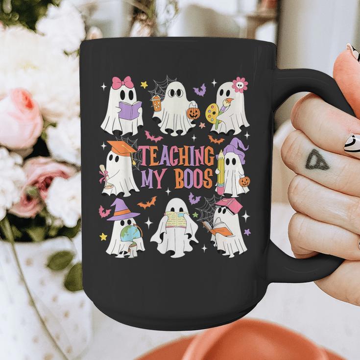 Teaching My Boos Teacher Cute Ghost Groovy Teacher Halloween Graphic Print Coffee Mug, Groovy Teacher Gifts, funny design Teaching My Boos Teacher Cute Ghost Groovy Teacher Halloween Graphic Print Coffee Mug, Groovy Teacher Gifts, funny design