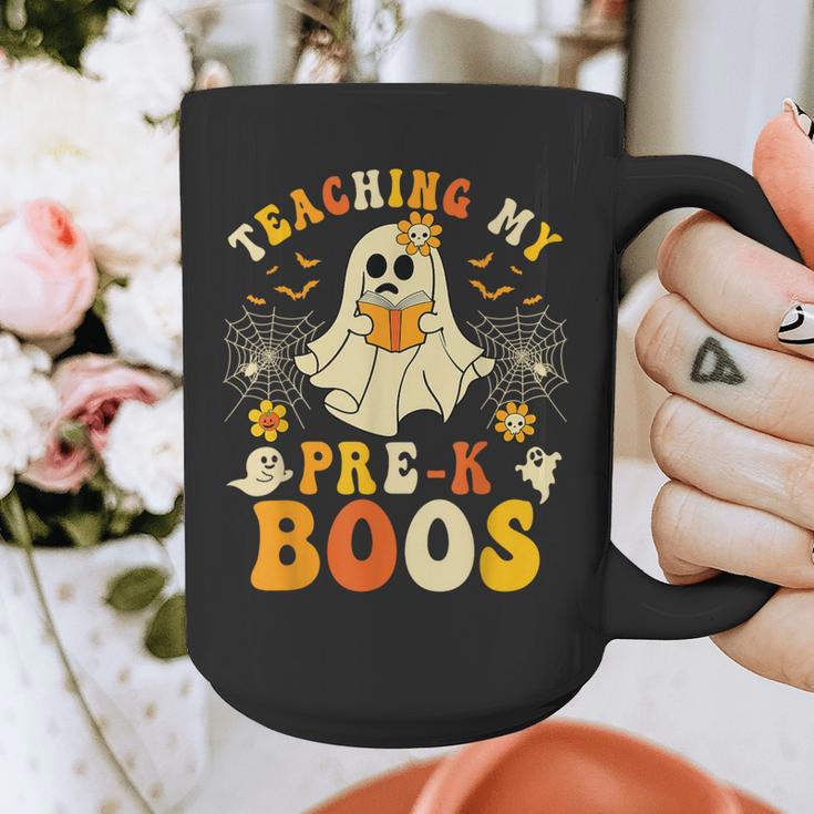 Teaching My Pre-K Boos Crew Teachers Halloween Ghost Graphic Print Coffee Mug, funny design Teaching My Pre-K Boos Crew Teachers Halloween Ghost Graphic Print Coffee Mug, funny design