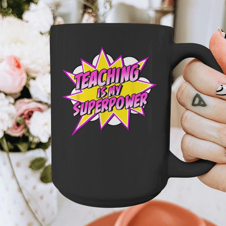 Teaching Is My Superpower Retro Comic Super Teacher Graphic Print Coffee Mug, Super Teacher Gifts, funny design Teaching Is My Superpower Retro Comic Super Teacher Graphic Print Coffee Mug, Super Teacher Gifts, funny design