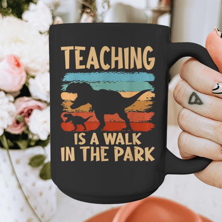 Teaching Is a Walk In Park Dinosaur Teacher Graphic Print Coffee Mug, funny design Teaching Is a Walk In Park Dinosaur Teacher Graphic Print Coffee Mug, funny design