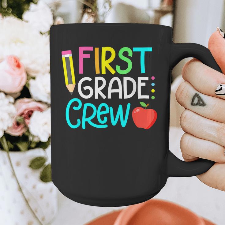 Team 1st Grade Crew Back To School 1st Grade Teacher Kids Graphic Print Coffee Mug, funny design