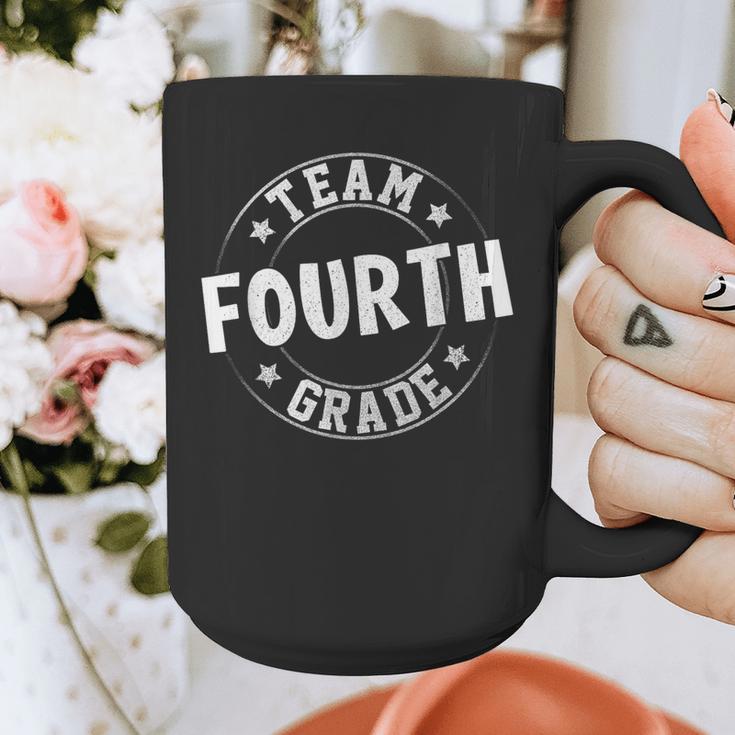 Team Fourth Grade Teacher Student Back To School 4th Grade Graphic Print Coffee Mug, 4th Grade Teacher Gifts, funny design