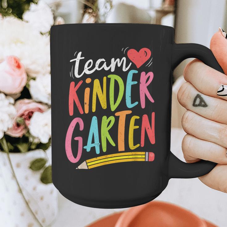 Team Kindergarten Teacher Student Back To School Graphic Print Coffee Mug, funny design