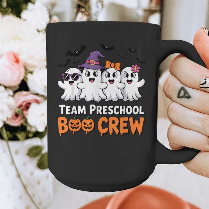 Team Preschool Boo Crew Halloween Teacher Student Costume Graphic Print Coffee Mug, funny design