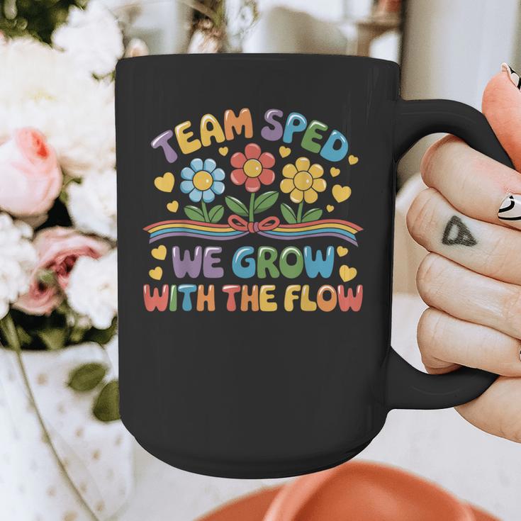 Team SPED We Grow With The Flow Special Ed Teacher Graphic Print Coffee Mug, funny design Team SPED We Grow With The Flow Special Ed Teacher Graphic Print Coffee Mug, funny design