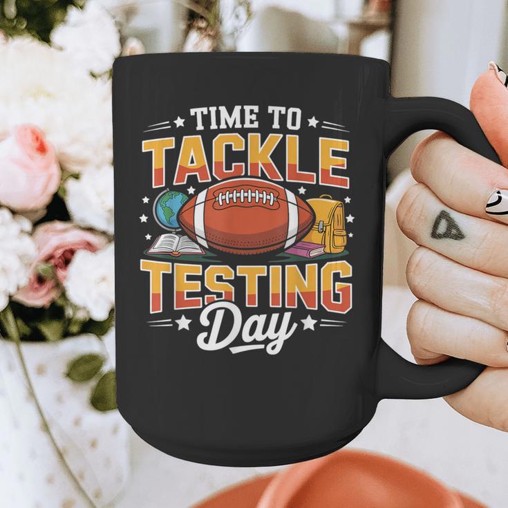 Test Day State Football Tackle Testing Day Sports Teacher Graphic Print Coffee Mug, funny design Test Day State Football Tackle Testing Day Sports Teacher Graphic Print Coffee Mug, funny design