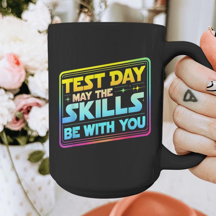 Testing Day Test Day May The Skills Be With You Teacher Graphic Print Coffee Mug, funny design Testing Day Test Day May The Skills Be With You Teacher Graphic Print Coffee Mug, funny design
