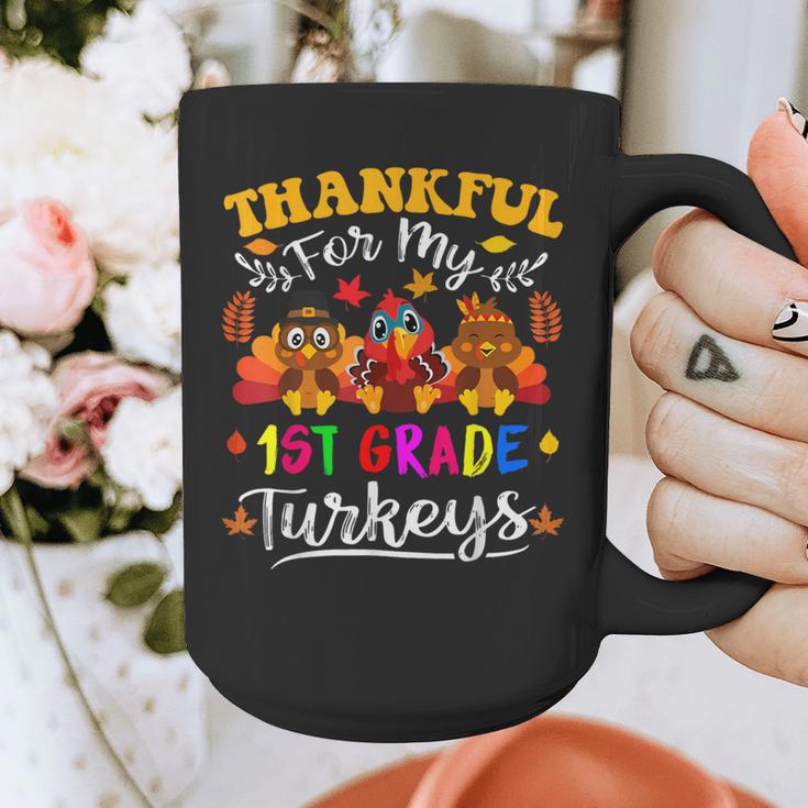 Thankful For My 1st Grade Turkeys Thanksgiving Teacher Fall Graphic Print Coffee Mug, funny design Thankful For My 1st Grade Turkeys Thanksgiving Teacher Fall Graphic Print Coffee Mug, funny design
