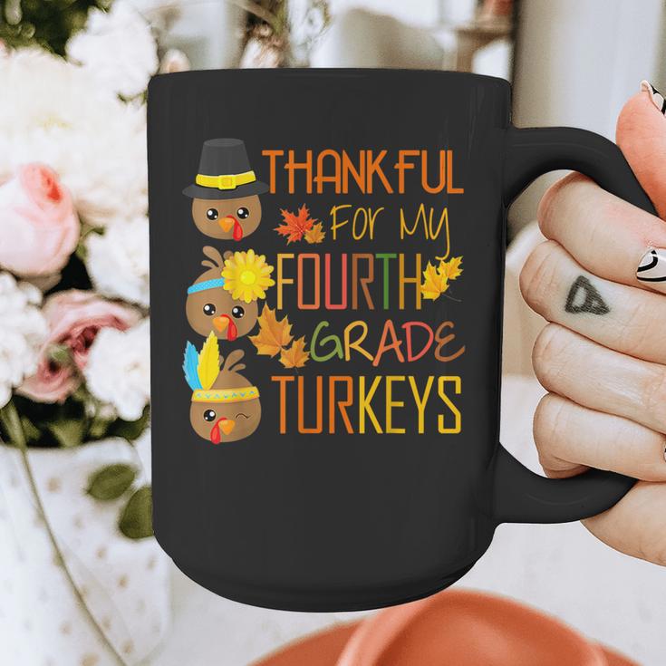 Thankful For My 4th Grade Turkey Thanksgiving Turkey Teacher Graphic Print Coffee Mug, 4th Grade Teacher Gifts, funny design Thankful For My 4th Grade Turkey Thanksgiving Turkey Teacher Graphic Print Coffee Mug, 4th Grade Teacher Gifts, funny design