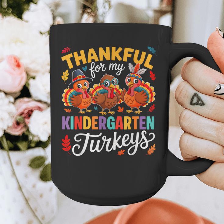 Thankful For My Kindergarten Turkeys Thanksgiving Teacher Graphic Print Coffee Mug, funny design Thankful For My Kindergarten Turkeys Thanksgiving Teacher Graphic Print Coffee Mug, funny design