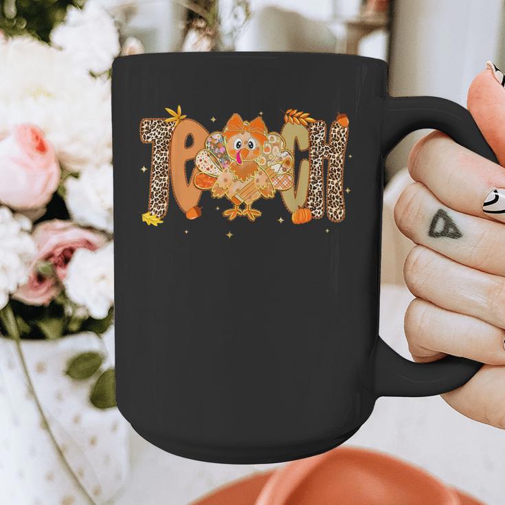 Thanksgiving Turkey Teach Thankful Teacher Girly Bow Women Graphic Print Coffee Mug, funny design Thanksgiving Turkey Teach Thankful Teacher Girly Bow Women Graphic Print Coffee Mug, funny design