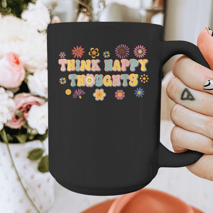 Think Happy Thoughts Teens Spring Positive Message Teachers For Men Women Girls Kids Graphic Print Coffee Mug, funny design Think Happy Thoughts Teens Spring Positive Message Teachers For Men Women Girls Kids Graphic Print Coffee Mug, funny design