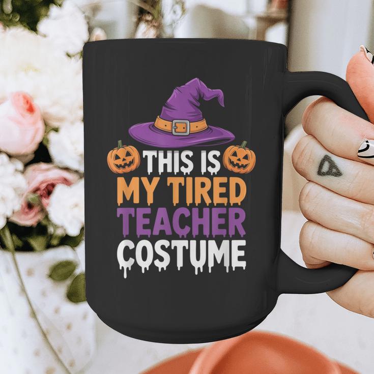 This Is My Tired Teacher Costume Halloween Graphic Print Coffee Mug, funny design This Is My Tired Teacher Costume Halloween Graphic Print Coffee Mug, funny design