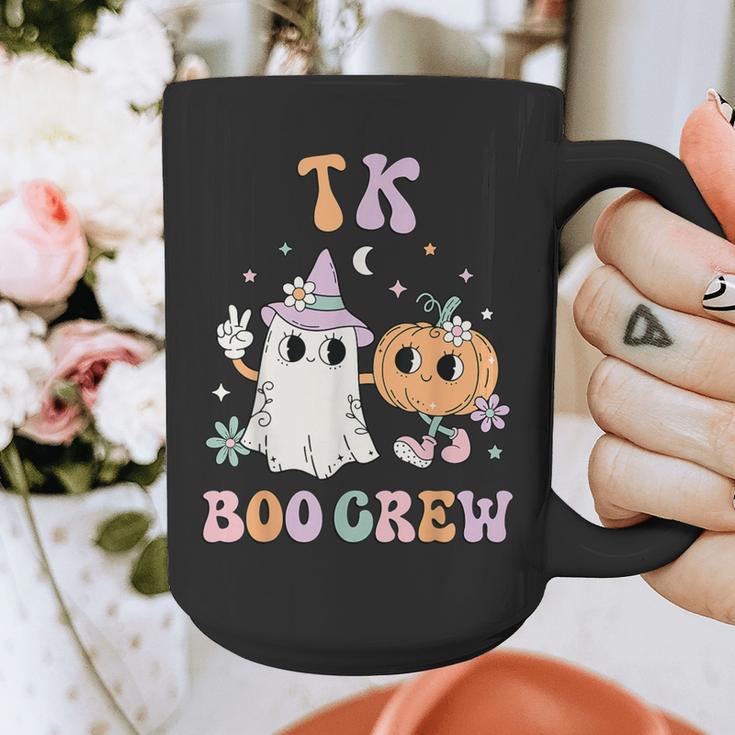 TK Boo Crew Retro Groovy Halloween Floral Ghost TK Teacher Men Women Kids Graphic Print Coffee Mug, Groovy Teacher Gifts, funny design TK Boo Crew Retro Groovy Halloween Floral Ghost TK Teacher Men Women Kids Graphic Print Coffee Mug, Groovy Teacher Gifts, funny design