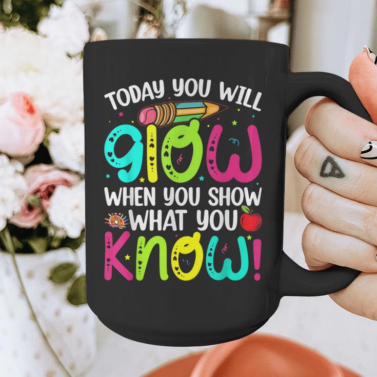 Today You Will Glow When You Show What You Know Teachers Day Graphic Print Coffee Mug, funny design