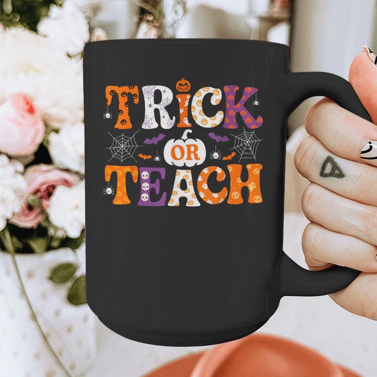 Trick Or Teach Teacher Halloween Costume Men Women Graphic Print Coffee Mug, funny design