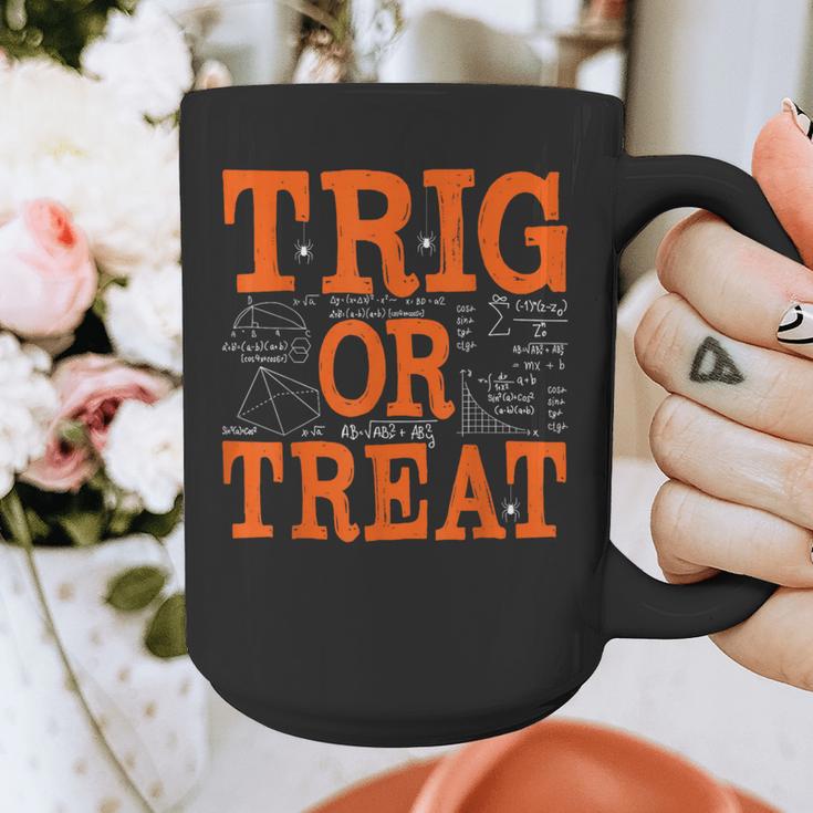 Trig Or Treat Trigonometry Math Teacher Halloween Graphic Print Coffee Mug, funny design