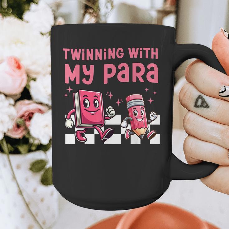 Twinning With My Para Teacher Matching Paraprofessional 70s For Men Women Graphic Print Coffee Mug, funny design Twinning With My Para Teacher Matching Paraprofessional 70s For Men Women Graphic Print Coffee Mug, funny design