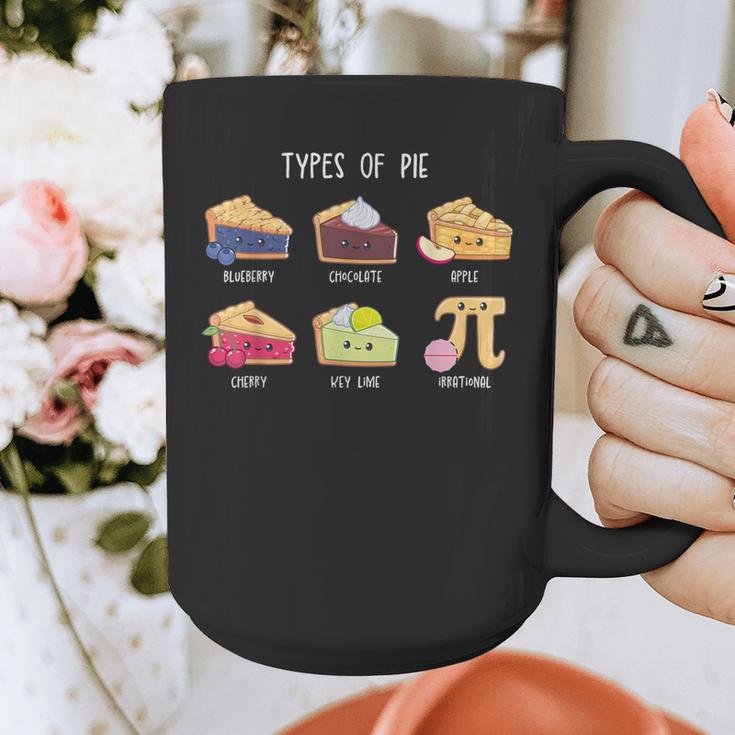 Types Of Pie Pi Day Math Teacher Geek 314 Math Pun Graphic Print Coffee Mug, funny design