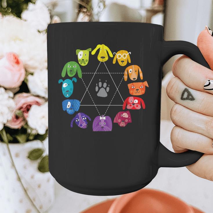 Unique For Artists By ADS Color Wheel Educational Art Teacher Dog Themed Artist Small Graphic Print Coffee Mug, funny design Unique For Artists By ADS Color Wheel Educational Art Teacher Dog Themed Artist Small Graphic Print Coffee Mug, funny design