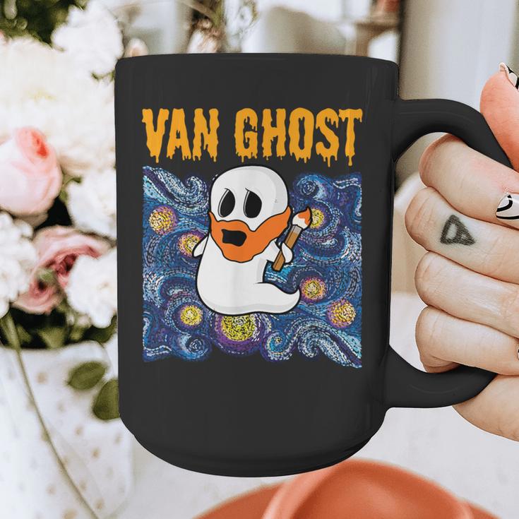 Van Ghost Art Teacher Halloween Van Gogh Starry Night Graphic Print Coffee Mug, funny design Van Ghost Art Teacher Halloween Van Gogh Starry Night Graphic Print Coffee Mug, funny design