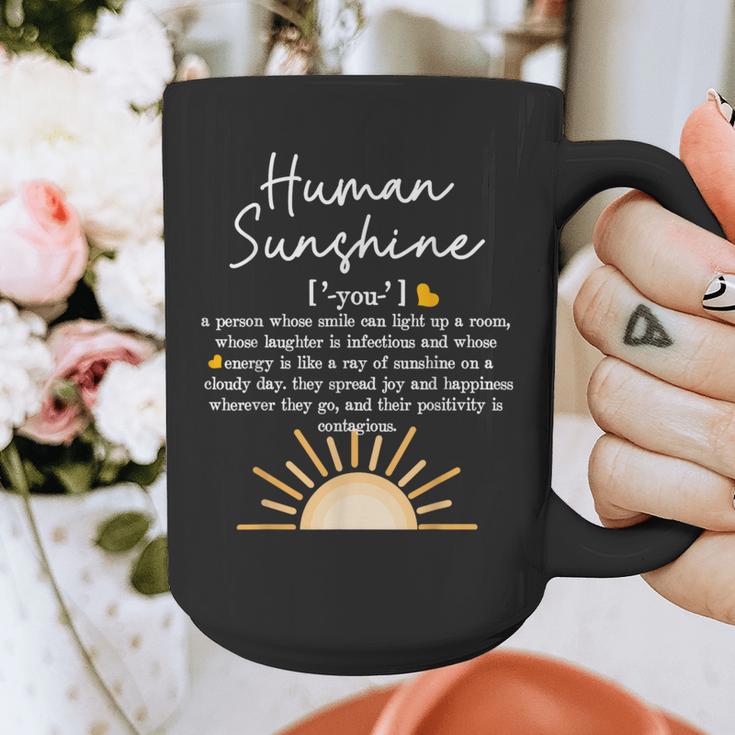 Vintage Human Sunshine Definition Teachers Mom Boss Women Graphic Print Coffee Mug, Couple Gifts, funny design