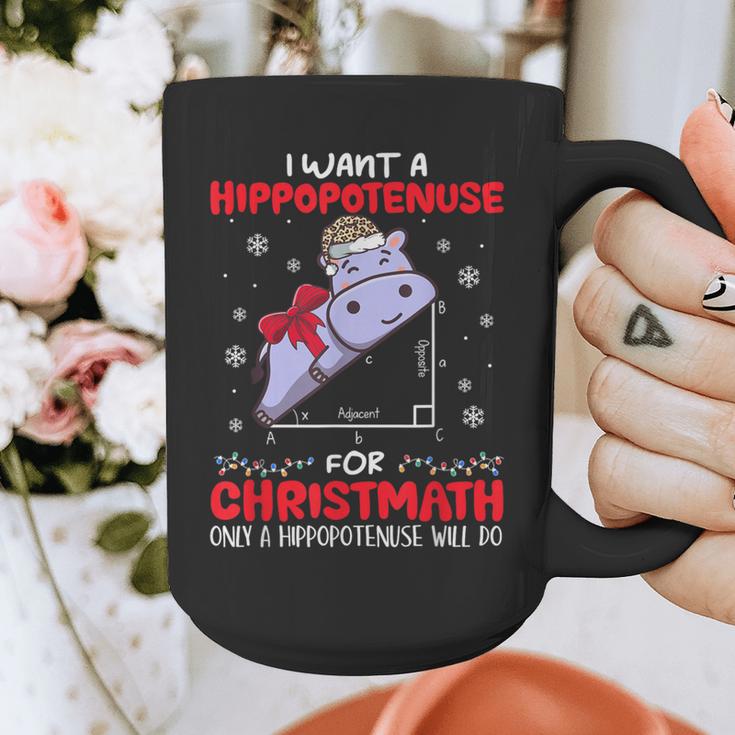 I Want A Hippopotenuse For Christmath Math Teacher Christmas Graphic Print Coffee Mug, funny design I Want A Hippopotenuse For Christmath Math Teacher Christmas Graphic Print Coffee Mug, funny design
