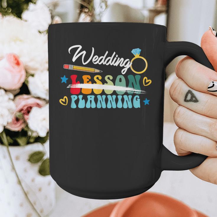 Wedding Planning Not Lesson Engaged Teacher Engagement Graphic Print Coffee Mug, funny design