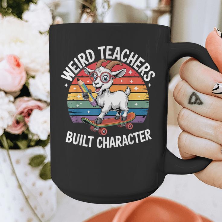 Weird Teachers Build Character Teacher Graphic Print Coffee Mug, funny design Weird Teachers Build Character Teacher Graphic Print Coffee Mug, funny design