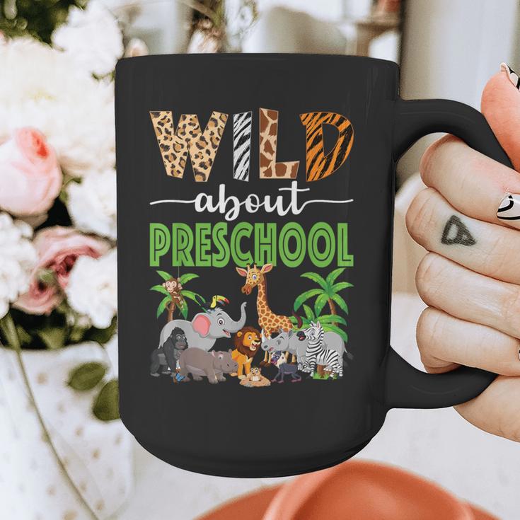 Wild About Preschool Teacher Student Preschool Zoo Safari Graphic Print Coffee Mug, funny design Wild About Preschool Teacher Student Preschool Zoo Safari Graphic Print Coffee Mug, funny design