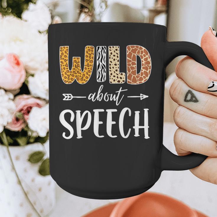Wild About Speech SLP Leopard Teacher Back To School Kids Graphic Print Coffee Mug, funny design Wild About Speech SLP Leopard Teacher Back To School Kids Graphic Print Coffee Mug, funny design