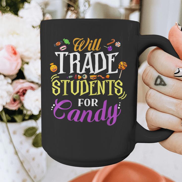 Will Trade Students For Candy Teacher Cute Halloween Costume Graphic Print Coffee Mug, funny design
