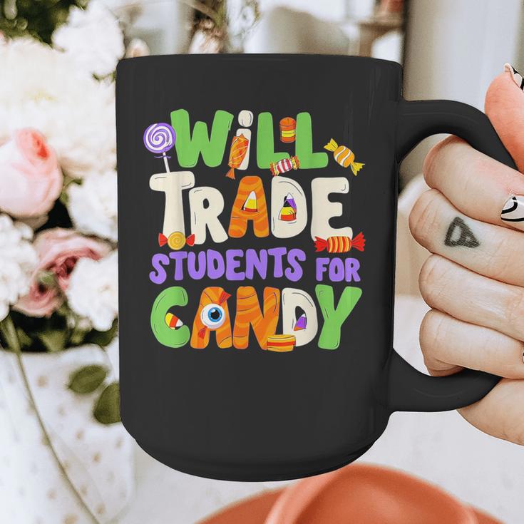 Will Trade Students For Candy Teacher Cute Halloween Costume Graphic Print Coffee Mug, funny design