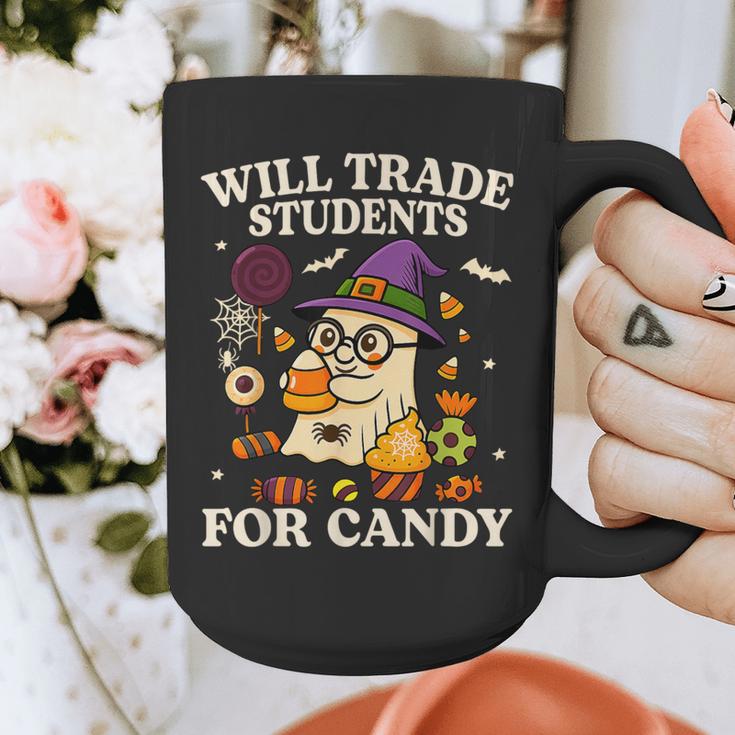 Will Trade Students For Candy Teacher Ghost Halloween Graphic Print Coffee Mug, funny design Will Trade Students For Candy Teacher Ghost Halloween Graphic Print Coffee Mug, funny design