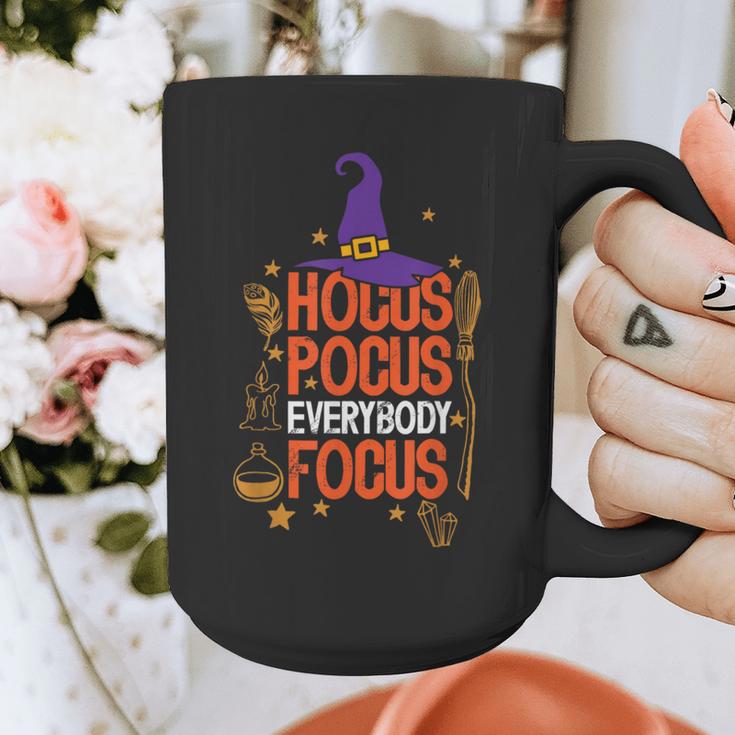 Witchy Halloween Hocus Pocus Everybody Focus Teacher Pumpkin Graphic Print Coffee Mug, funny design Witchy Halloween Hocus Pocus Everybody Focus Teacher Pumpkin Graphic Print Coffee Mug, funny design