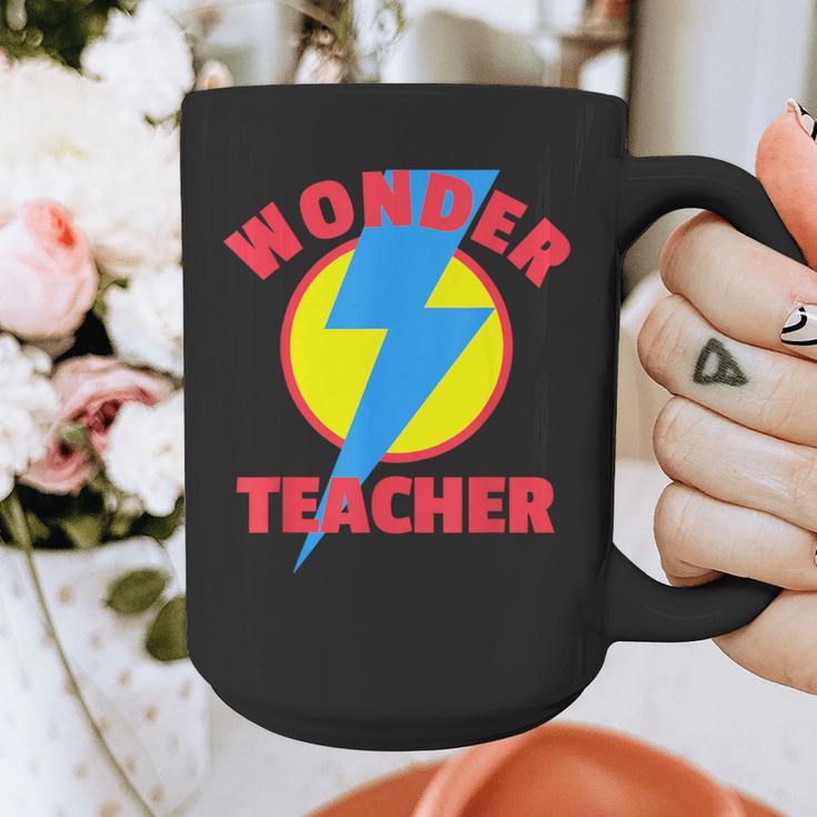Wonder Teacher Teacher Halloween Tshirt Graphic Print Coffee Mug, funny design