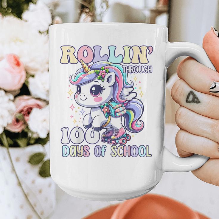 100 Days Of School Girls Teacher 100th Day Unicorn Outfit Graphic Print Coffee Mug, funny design 100 Days Of School Girls Teacher 100th Day Unicorn Outfit Graphic Print Coffee Mug, funny design