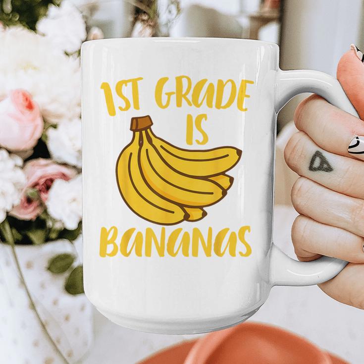 1st Grade Is Bananas Teacher Teaching Back To School Graphic Print Coffee Mug, funny design