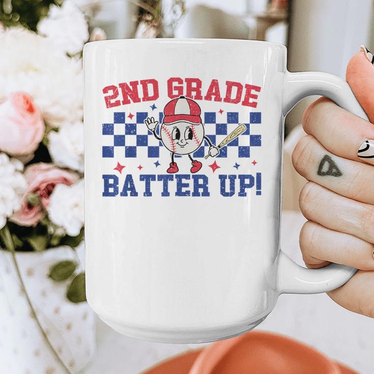 2nd Grade Batter Up Back To School Baseball Teacher Kids Graphic Print Coffee Mug, 2nd Grade Teacher Gifts, funny design 2nd Grade Batter Up Back To School Baseball Teacher Kids Graphic Print Coffee Mug, 2nd Grade Teacher Gifts, funny design