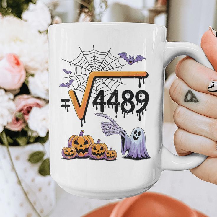 4489 Square Root 67 Math Teacher Halloween Costume Professor Graphic Print Coffee Mug, funny design 4489 Square Root 67 Math Teacher Halloween Costume Professor Graphic Print Coffee Mug, funny design