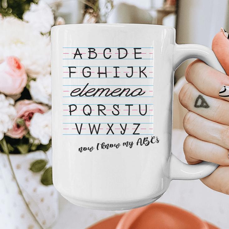 ABC Elemeno Shirt Alphabet Kindergarten Preschool Teacher Graphic Print Coffee Mug, funny design