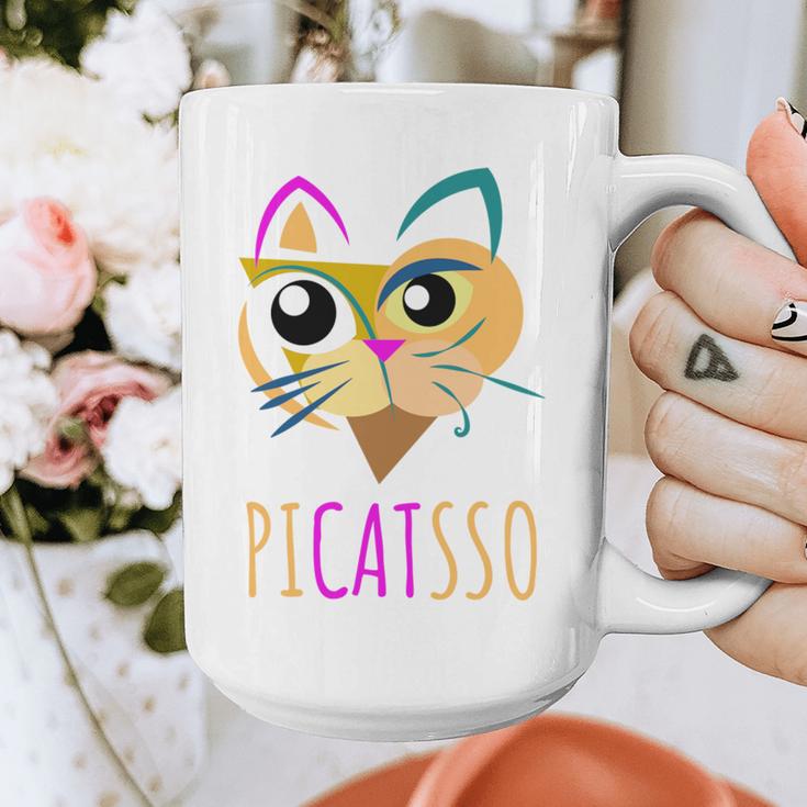 Abstract Cat Art Picatsso Shirt For Art Teachers Graphic Print Coffee Mug, funny design Abstract Cat Art Picatsso Shirt For Art Teachers Graphic Print Coffee Mug, funny design