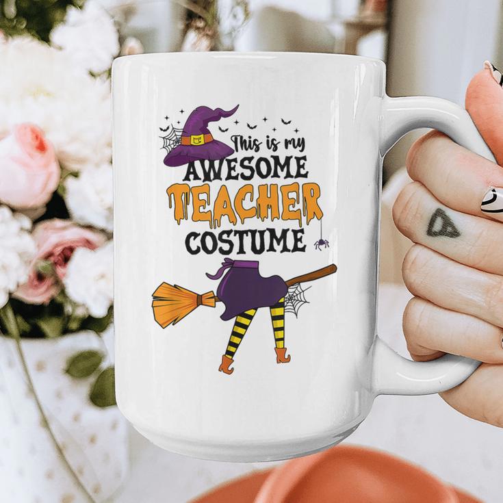 This Is My Awesome Teacher Costume Halloween Witch Graphic Print Coffee Mug, funny design This Is My Awesome Teacher Costume Halloween Witch Graphic Print Coffee Mug, funny design